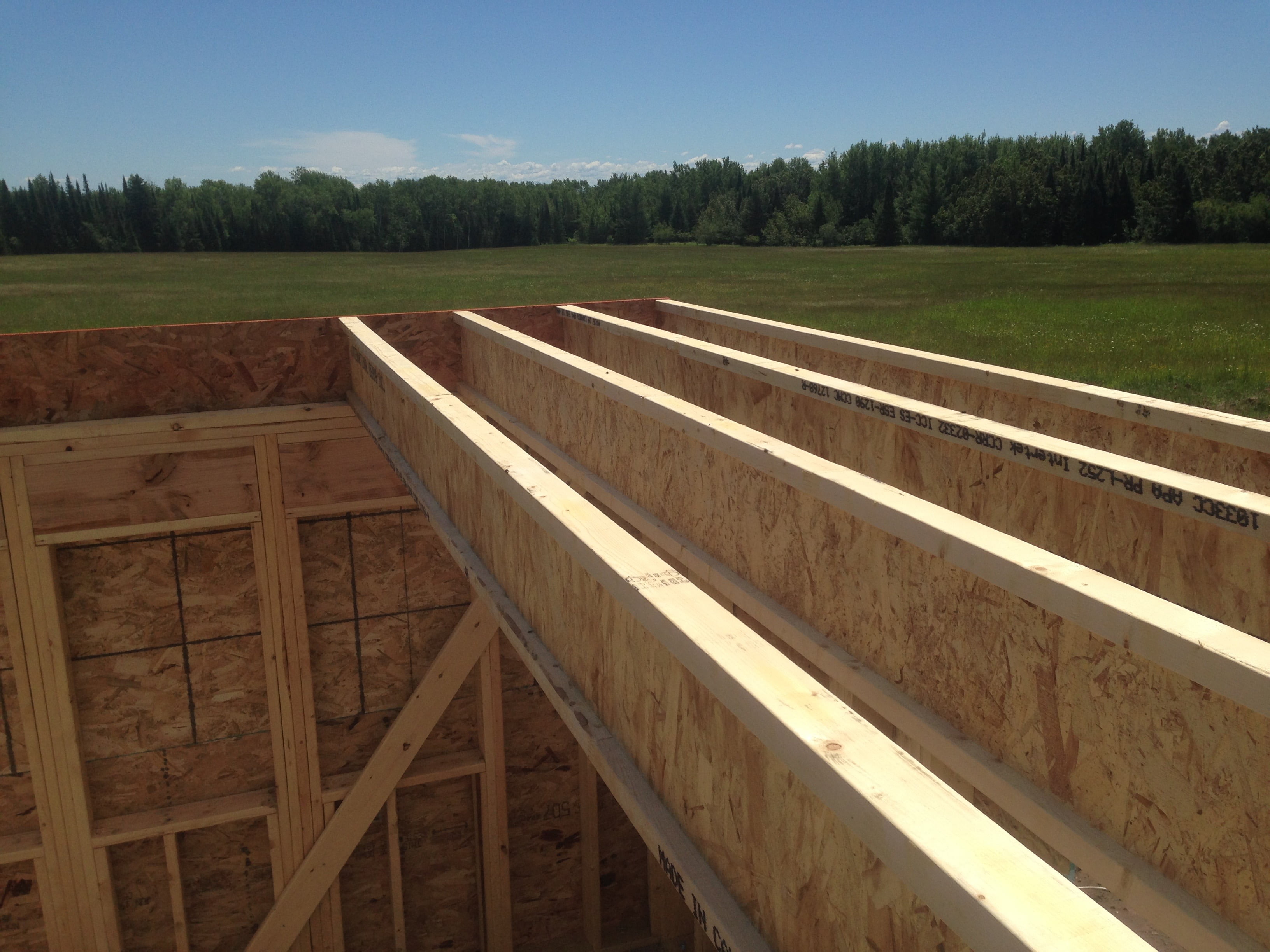 These are the joists that support our loft floor