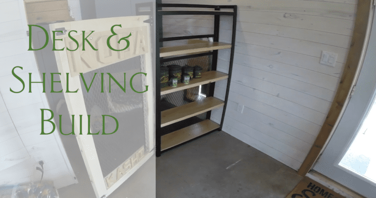 building a desk and shelving unit