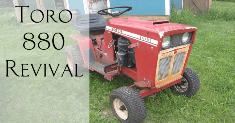 Toro 880 lawn tractor restoration
